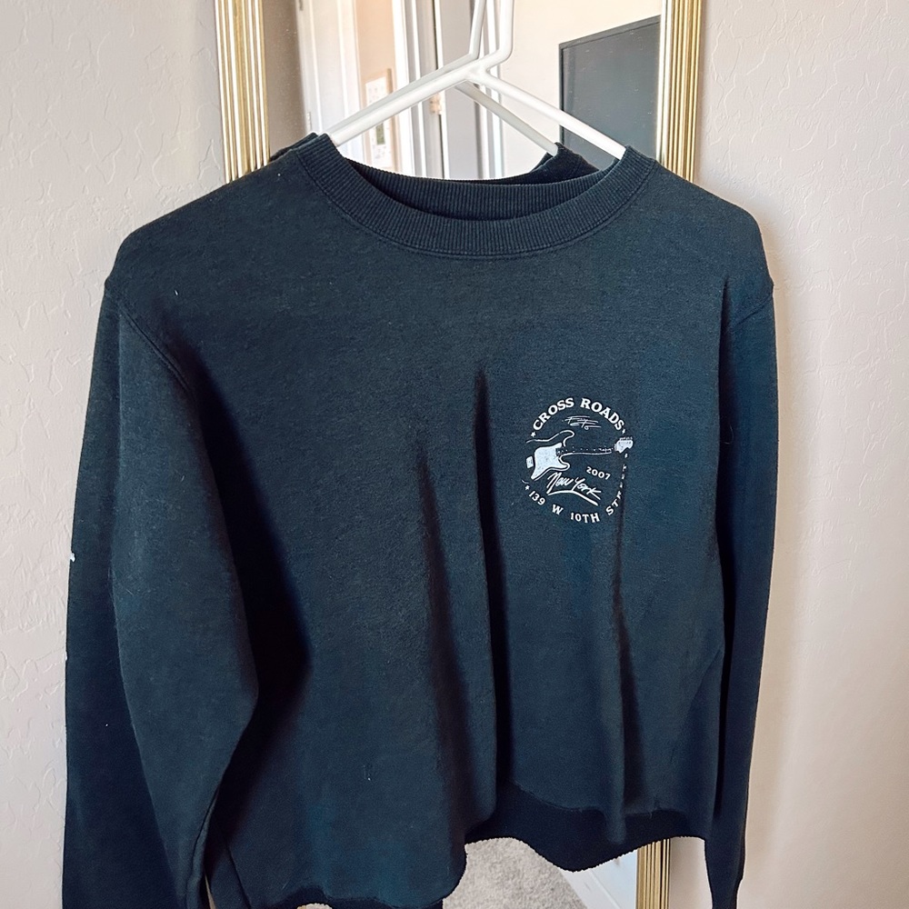 Brandy Melville Black Graphic Long Sleeve